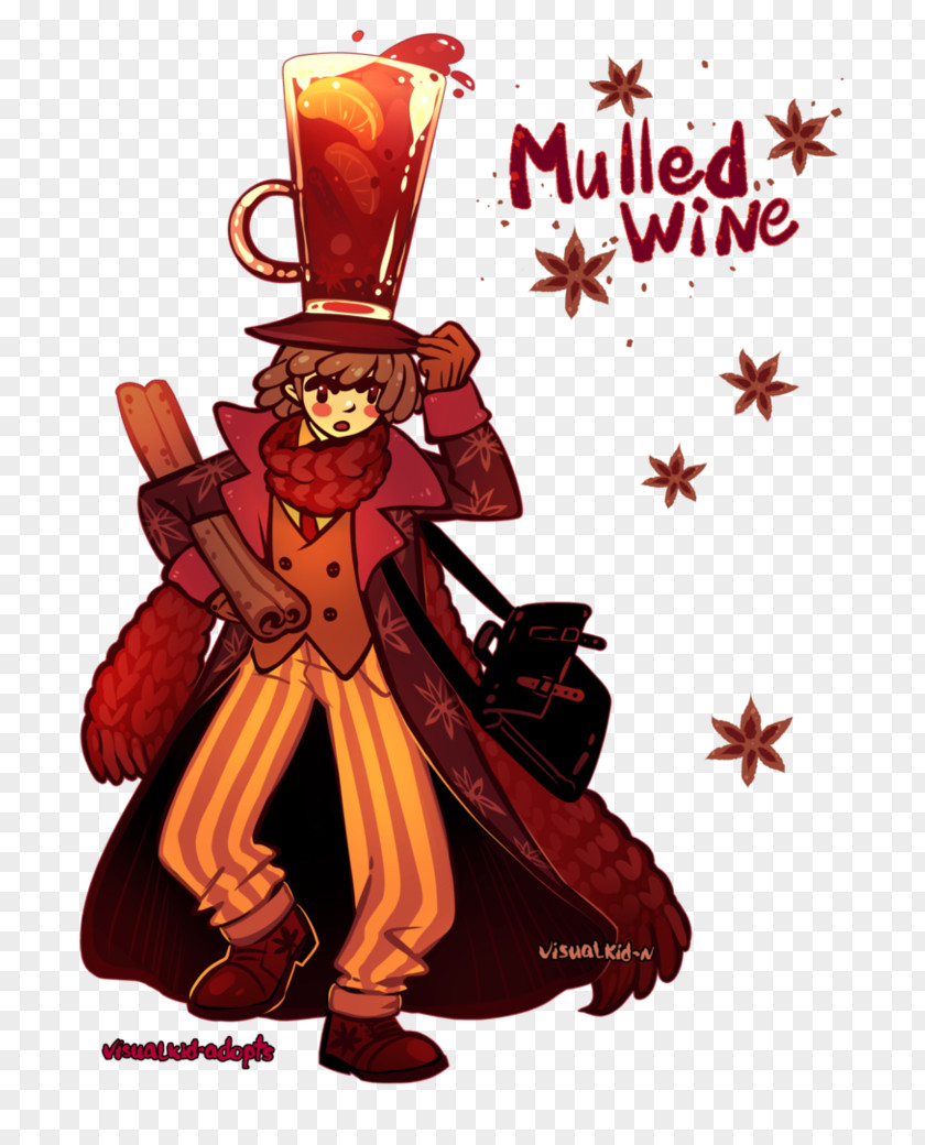 Mulled Wine Fiction Costume Design Cartoon Character PNG