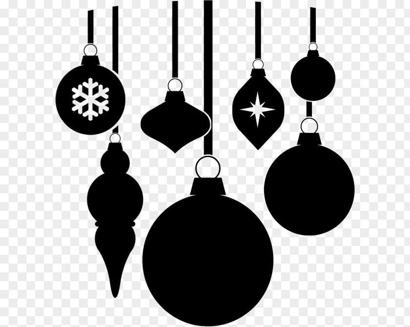 Ornaments Clipart Christmas Ornament Black And White Clip Art PNG