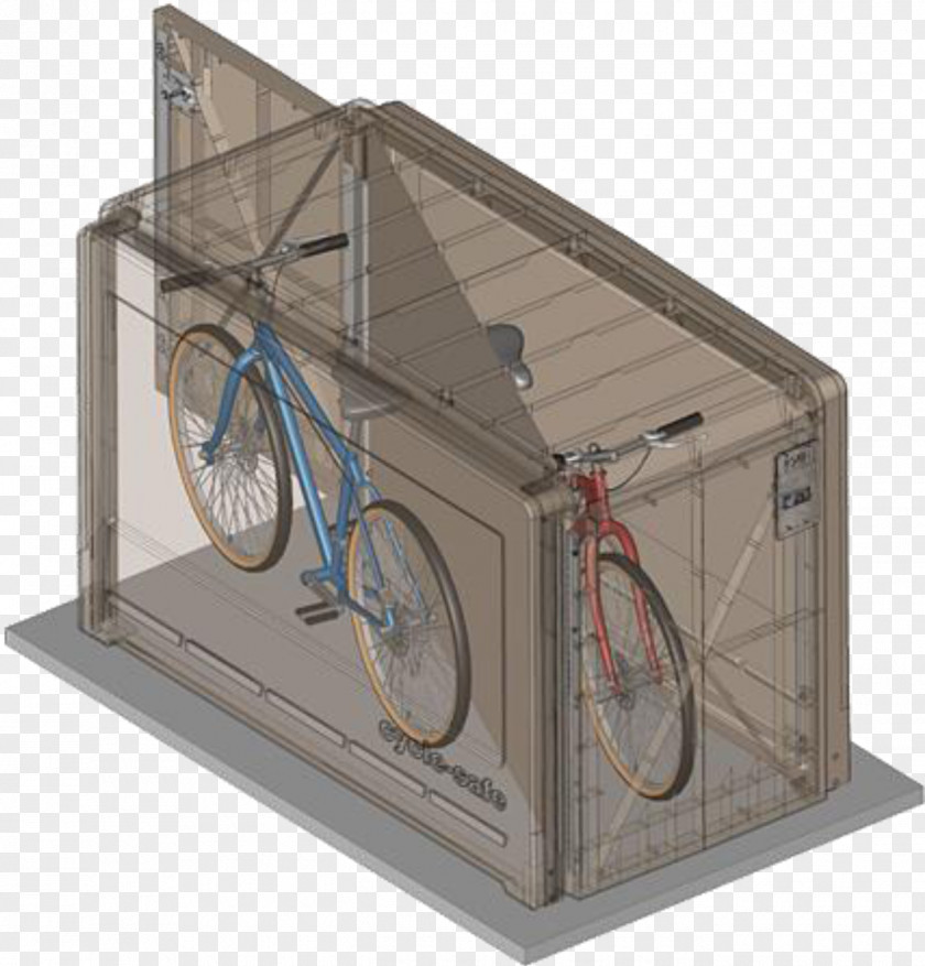 Bicycle Locker Parking PNG