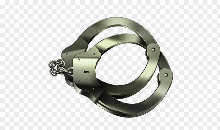 Cartoon Handcuffs Police Icon PNG
