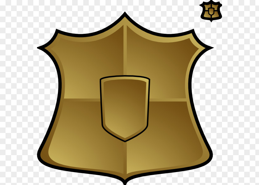 Emblem Symbol Shield Yellow PNG
