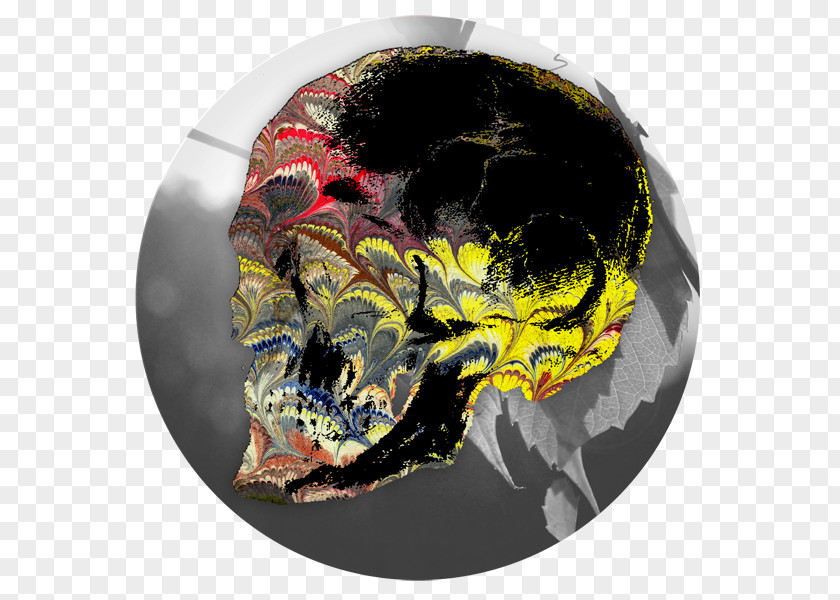 Ink Landscape Material Skull PNG