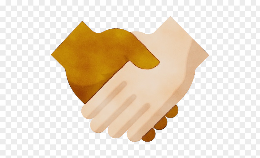 Safety Glove Handshake Watercolor Background PNG