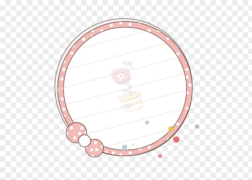 A Pink Circle Of Flowers PNG