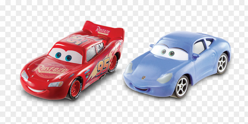 Cars Lightning McQueen Sally Carrera Mater Die-cast Toy PNG