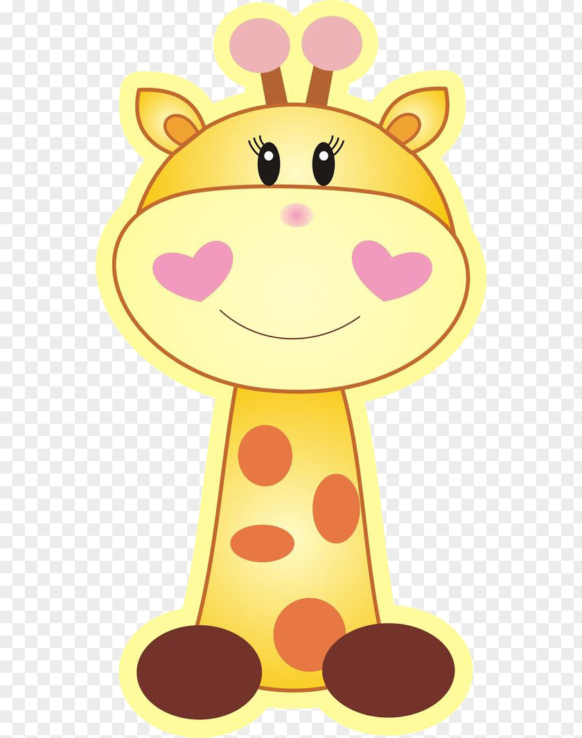 Giraffe Baby Shower Infant Party Clip Art PNG