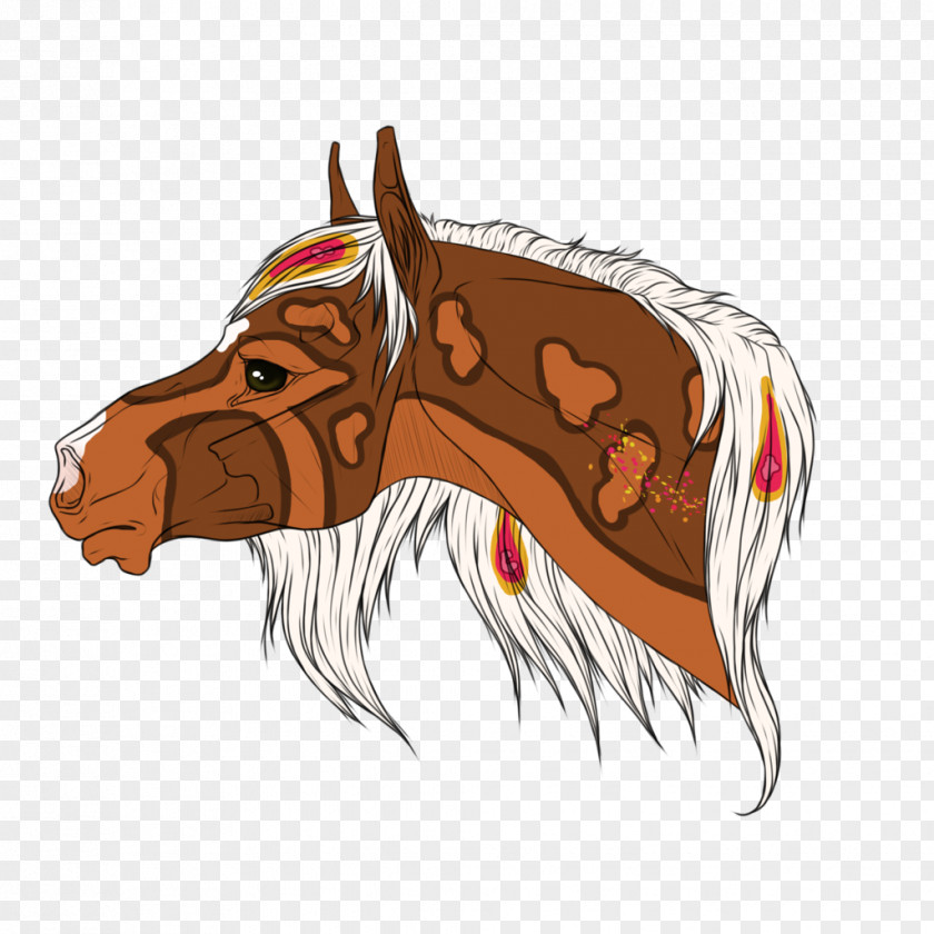 Mustang Mane Halter Clip Art PNG