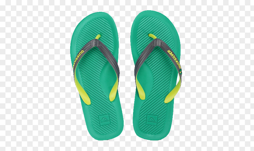 Quiksilve Green Sandals Flip-flops Download Beach PNG