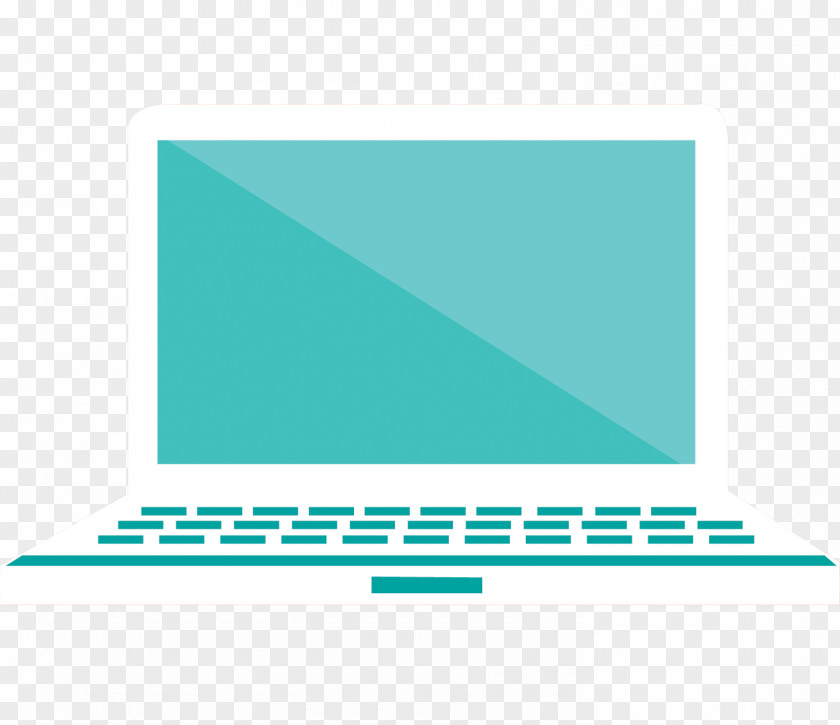 Vector Creative Flat Laptop Euclidean Icon PNG