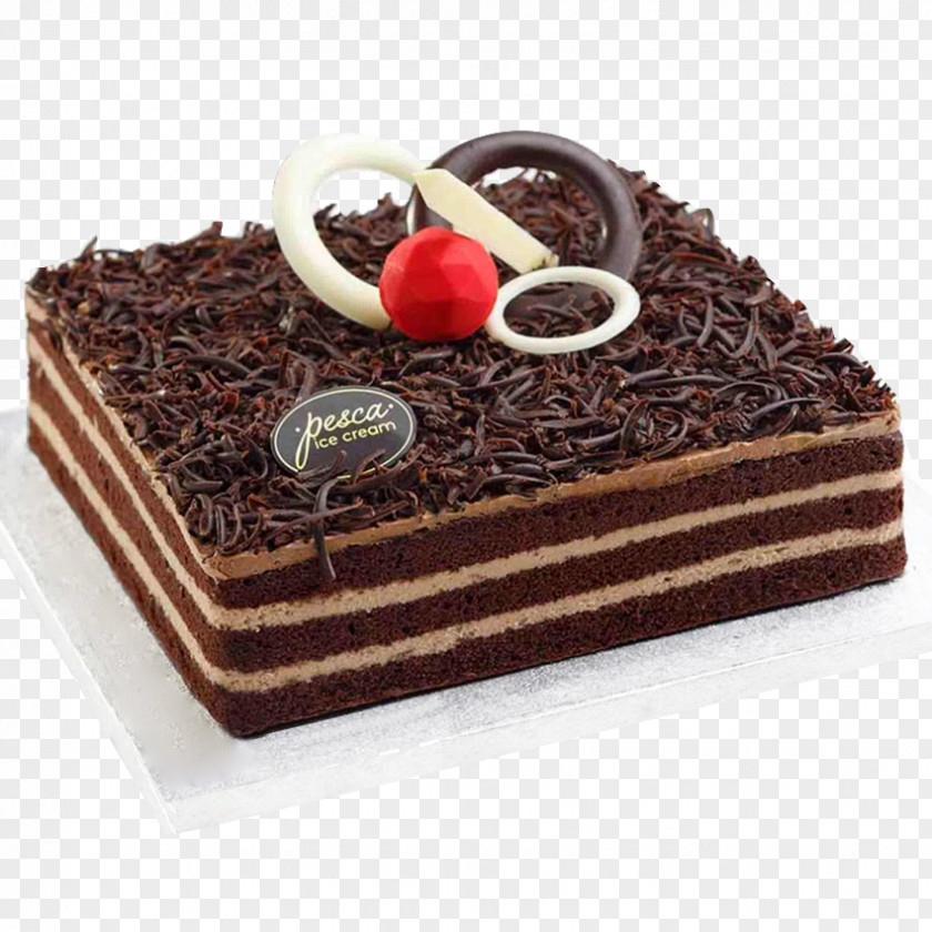 Chocolate Cake Black Forest Gateau Torte Birthday Tart PNG