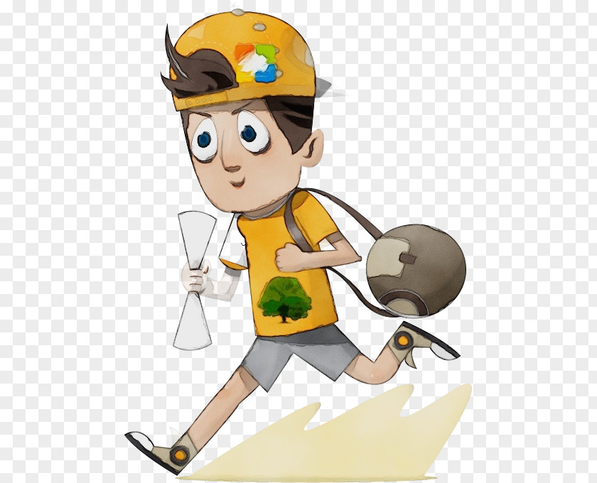 Playing Sports Construction Worker Cartoon Clip Art Animated Solid Swing+hit PNG