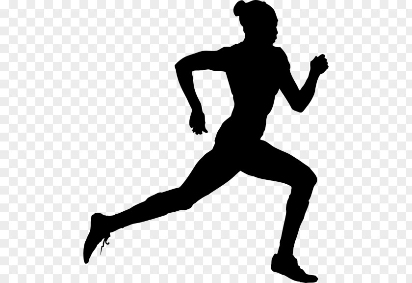 Silhouette Running Clip Art PNG