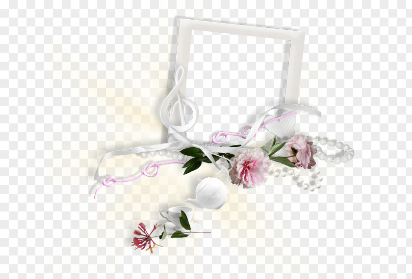 Line Drawing Floral Frame Design Material Flower Download Clip Art PNG