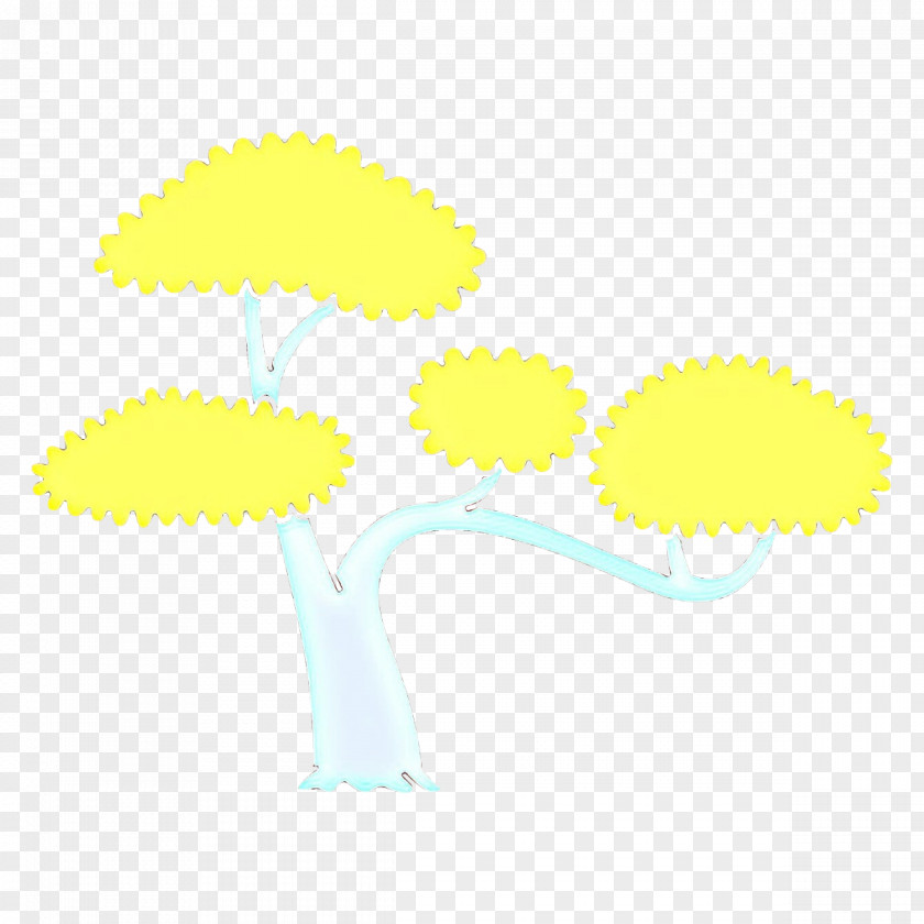 Yellow Dandelion Tree Plant Cloud PNG