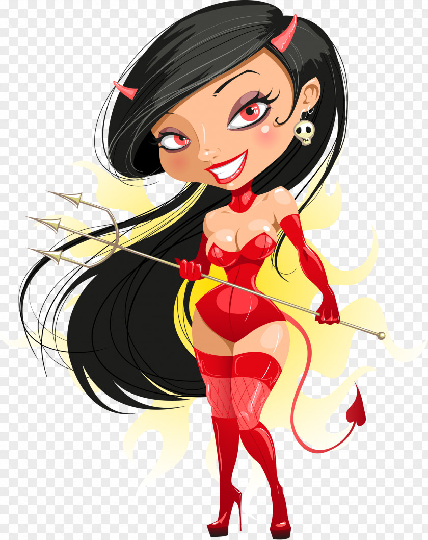 Devil Woman Pin-up Girl PNG girl, devil clipart PNG