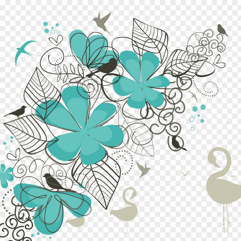 Pattern With Birds Royalty-free Clip Art PNG