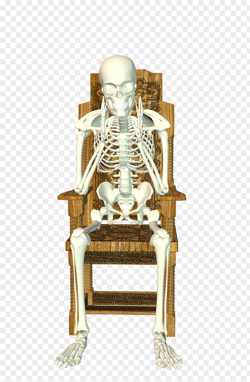 The Ultimate Thinking Sitting Bone Human Skeleton Download Chair PNG