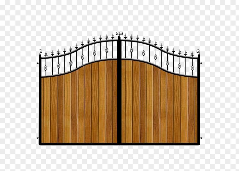 Wooden Swing Gate Electric Gates Wrought Iron Fence Railing PNG