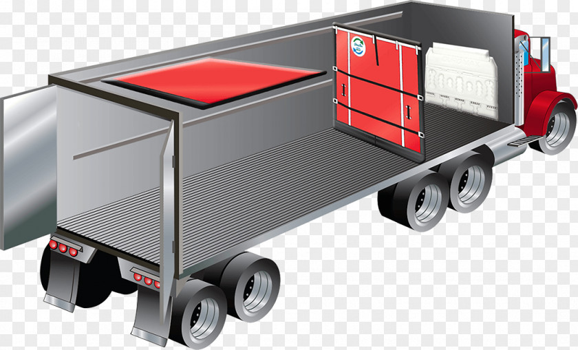 Car Refrigerator Truck Refrigerated Container Insulated Transport Products PNG