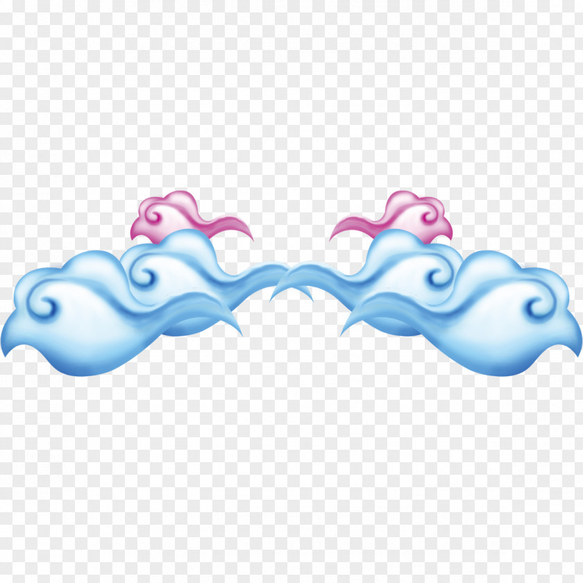 Classic Cartoon Clouds Clip Art PNG