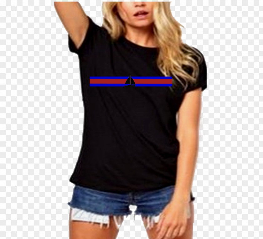 Nautical Boat T-shirt Casual Attire Clothing Top PNG