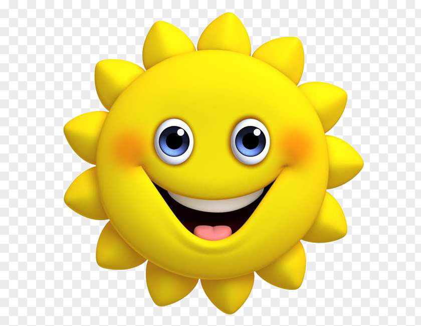 Smile Sun Icon Design PNG