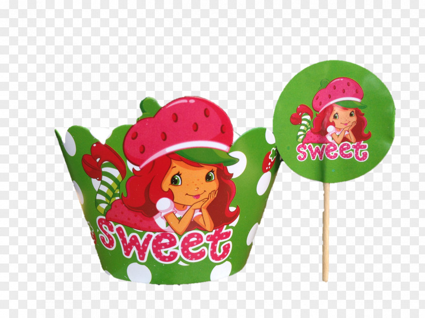 Strawberry Cupcake Shortcake Food Christmas Ornament PNG