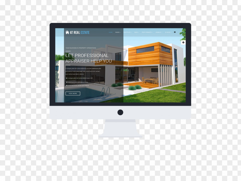 Rental Homes Responsive Web Design Development Real Estate Computer Software Template PNG