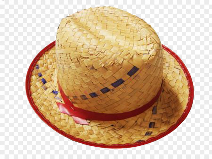 Yellow Straw Hat PNG