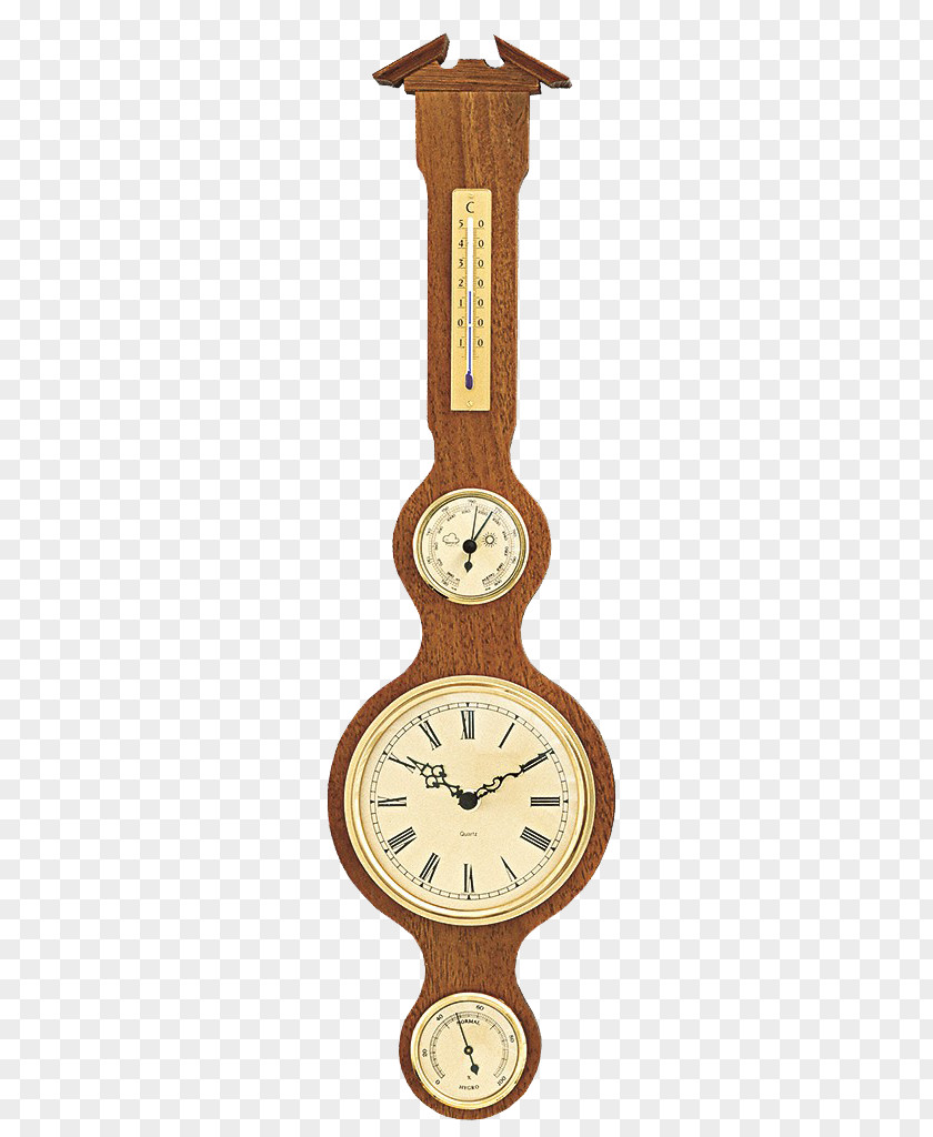 Weather Station Clock Barometer Thermometer Hygrometer PNG