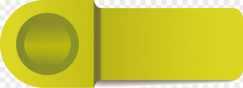 Stereo Yellow Vector Button Rectangle PNG