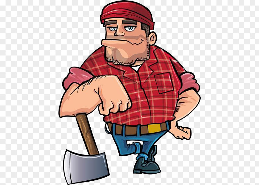 The Man With Axe Lumberjack Cartoon Royalty-free Clip Art PNG