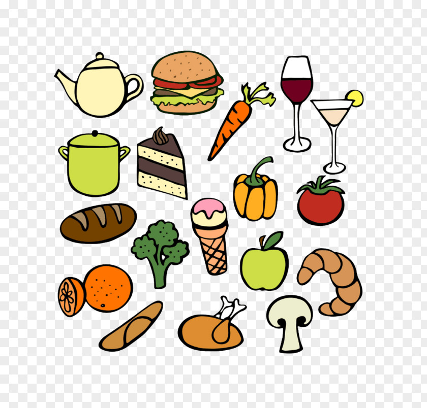 Vegetable Cuisine Drawing Doodle Image Hamburger Junk Food PNG
