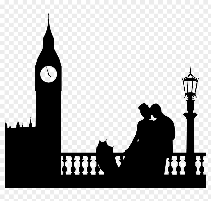 Big Ben Palace Of Westminster River Thames Silhouette Photography PNG