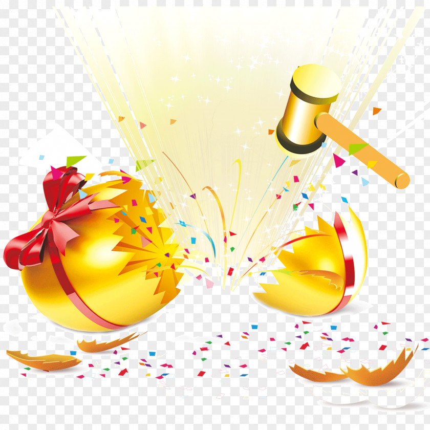 Happy To Drop Gold Eggs Gratis Gift CorelDRAW PNG