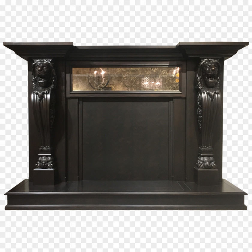 Mirrored Fireplace Mantel Furniture Mirror Table PNG