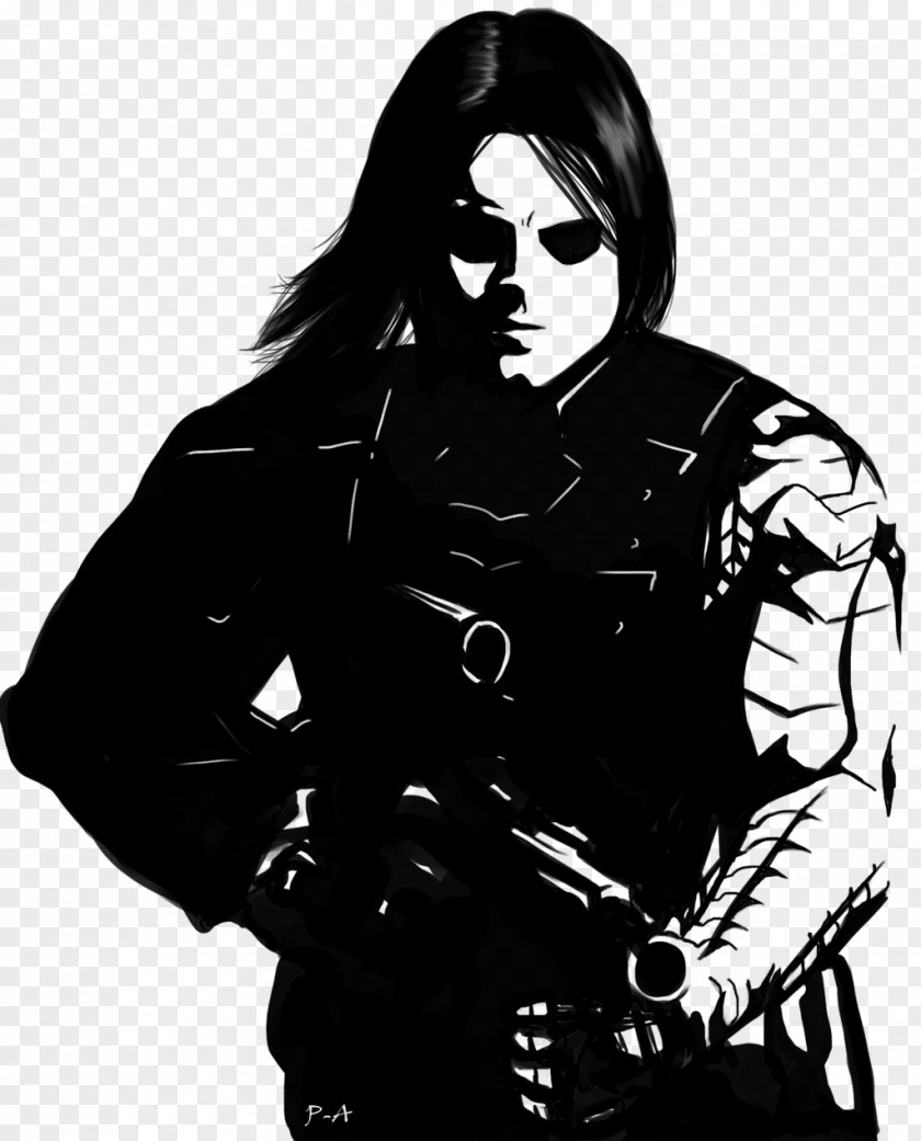 Shading Black Bucky Barnes Captain America: The Winter Soldier Jack Kirby PNG