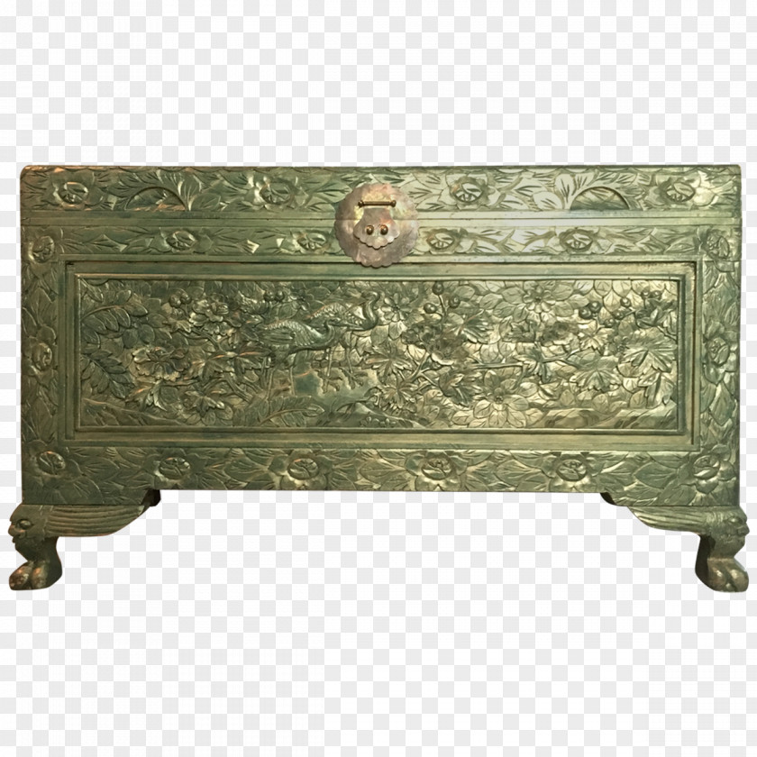 Camphor Furniture Metal Bronze Antique Rectangle PNG