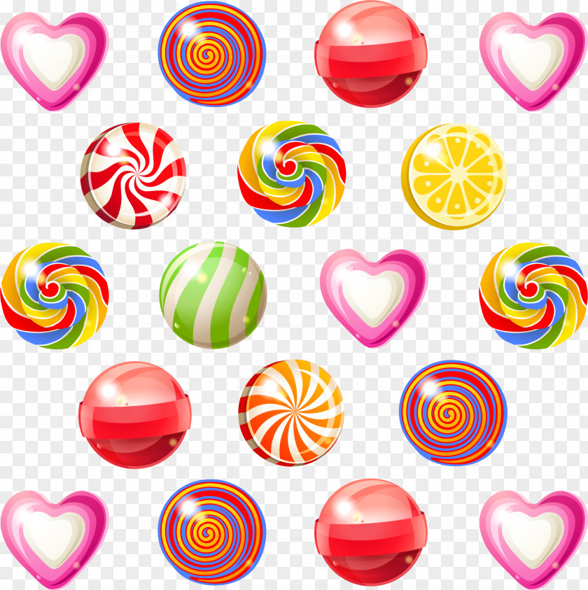 Colorful Delicious Candy Lollipop Cane Sweetness PNG