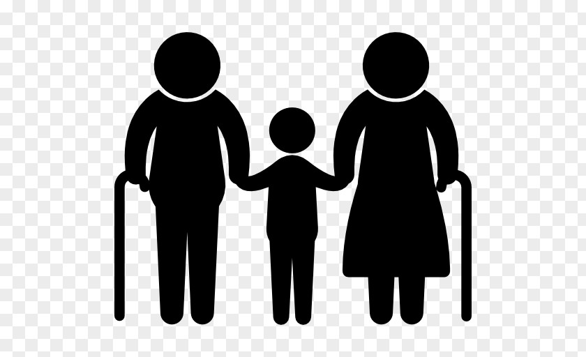 Grandparents Vector Child Family Old Age Toddler PNG