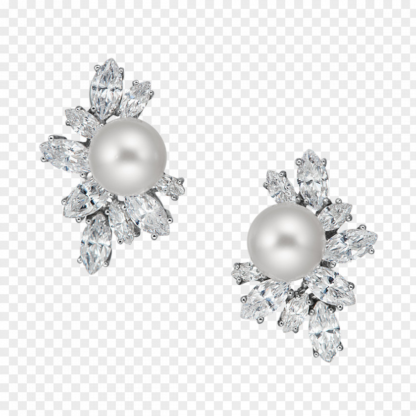 Pearl Earrings Earring Body Jewellery Silver PNG