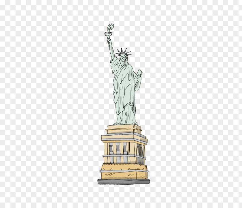 Statue Of Liberty Cartoon Drawing PNG
