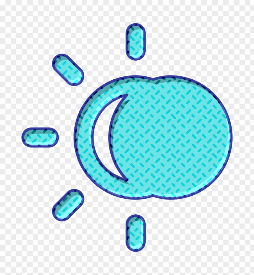 Azure Turquoise Eclipse Icon PNG