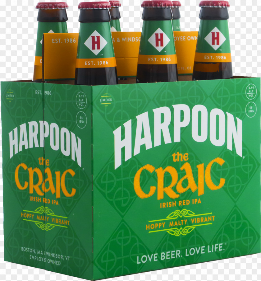 Beer Bottle India Pale Ale Harpoon Brewery PNG
