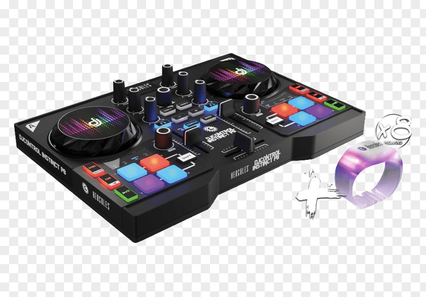 Dj Event DJ Controller Disc Jockey Audio Mixers Virtual Hercules Control Instinct P8 PNG