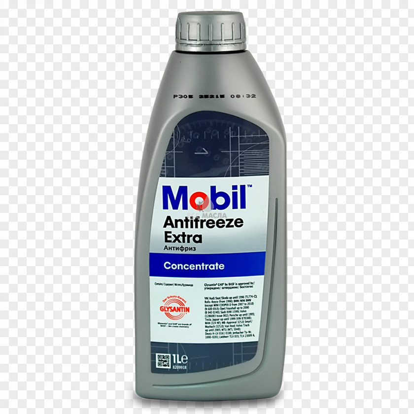 Extra Antifreeze Motor Oil Охлаждающая жидкость ExxonMobil PNG