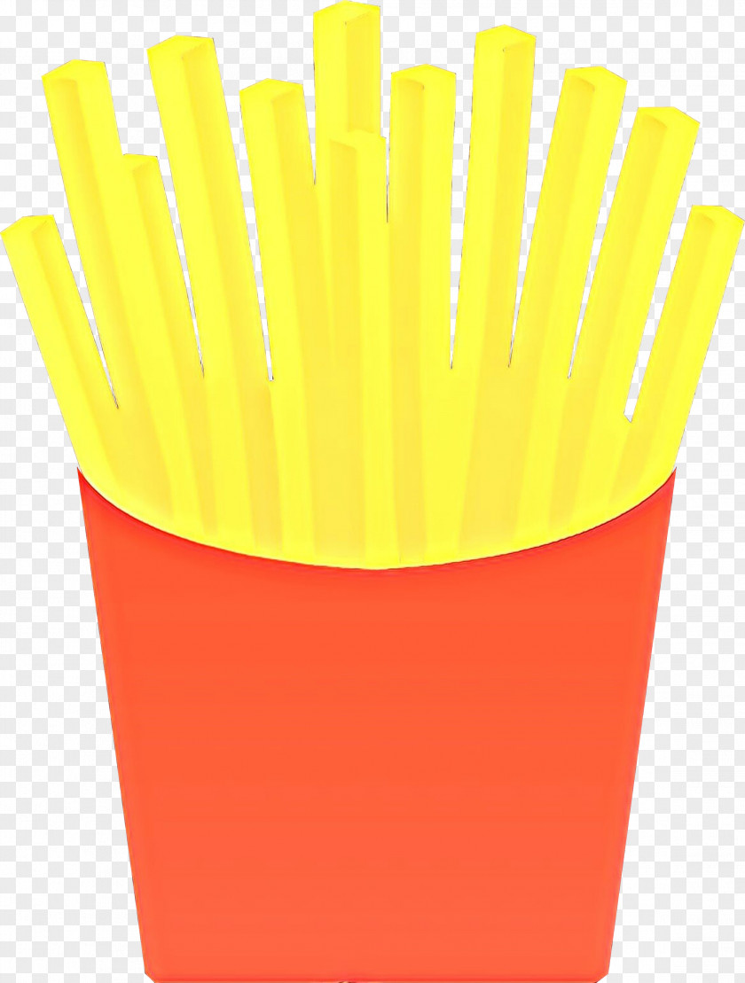 Fast Food Plastic Yellow Background PNG