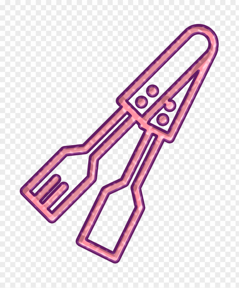 Food And Restaurant Icon Bbq Tongs PNG