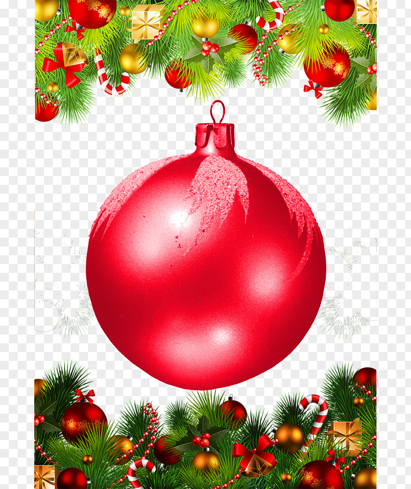 Red Christmas Balls PNG