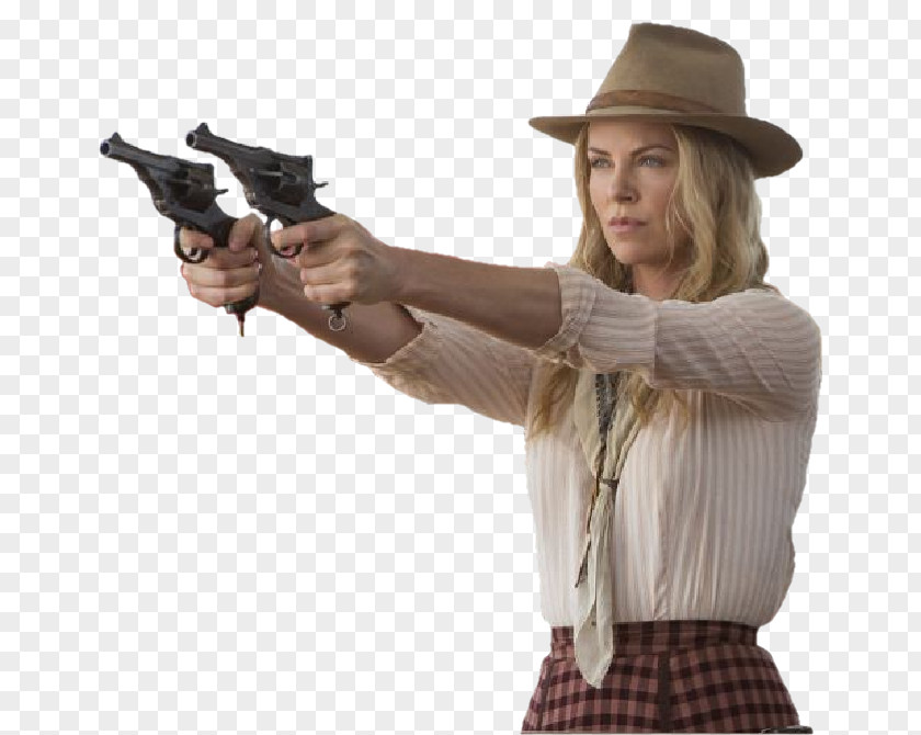 Charlize Theron Gun Firearm PNG